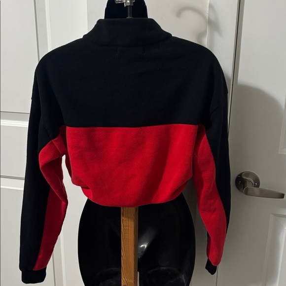 FREE ADD ON Zip Drawstring Crop Sweatshirt - Picture 2 of 10